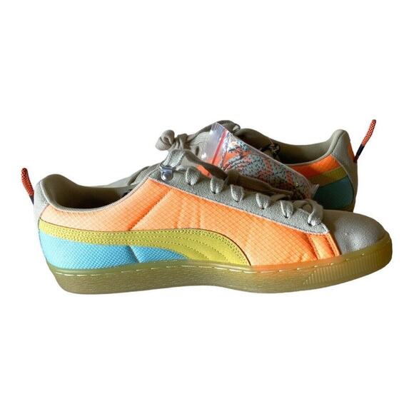 Puma Suede Classics RARE Hill Camp Shoes Men's Size 10.5 Citrus Low Top Sneakers - Picture 4 of 11